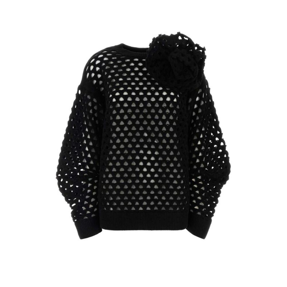Blumarine Women Black Wool Cardigan
